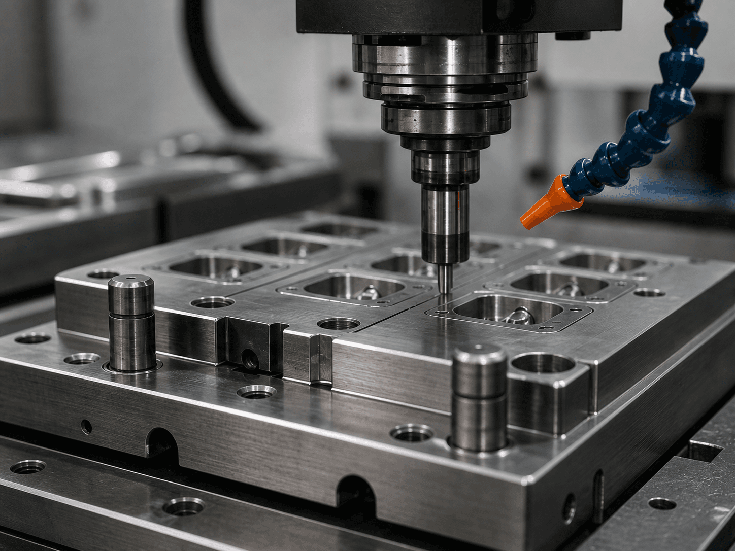 Precision CNC machining of a custom silicone product mold