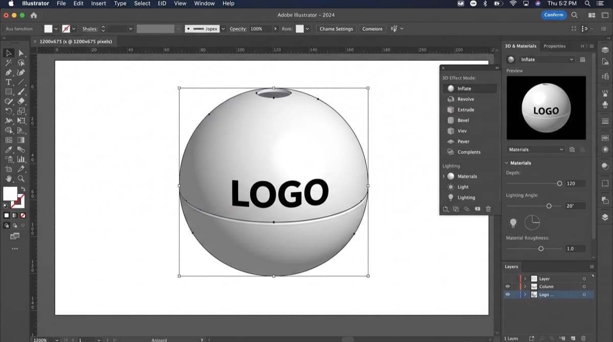 3D design review showing the sphere joint, top opening and logo area