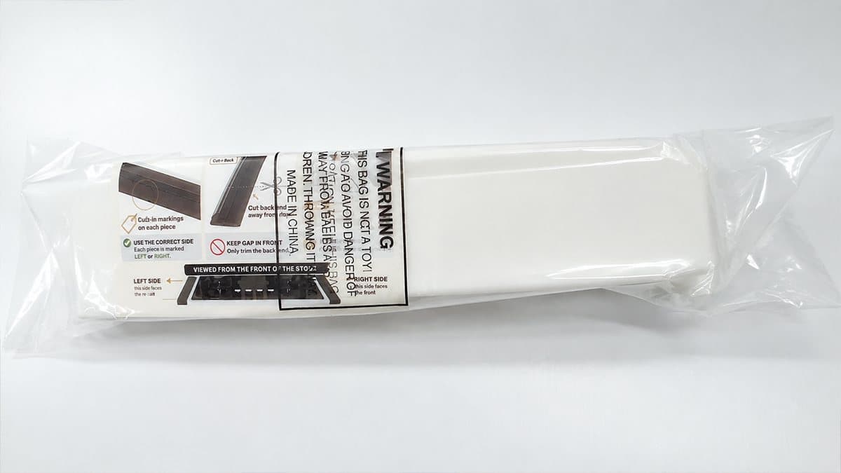 White Silicone Stove Gap Cover Bag Packaging