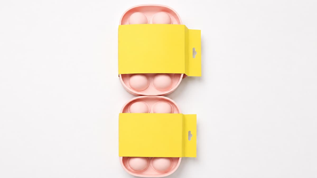 Pink Sphere Ice Mold Paper Sleeve