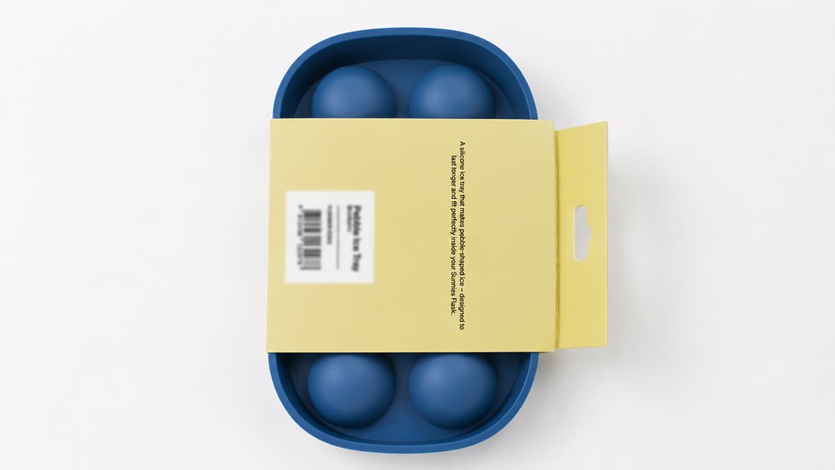 Blue Sphere Ice Mold Package Back