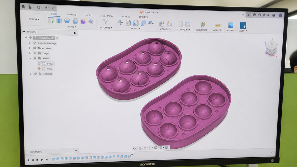 Silicone Ice Ball Tray 3d Structure Design